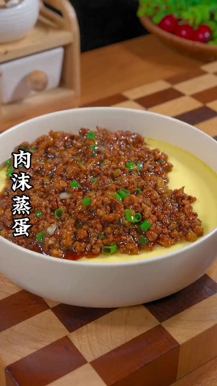 不知道吃什么的时候 就做这个肉沫蒸蛋 大人孩子都特别爱吃