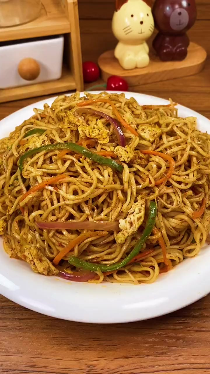 两分钟就能学会的炒细面,太香了