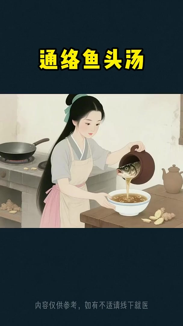 通络鱼头汤,滋养头皮,浑身通达舒爽