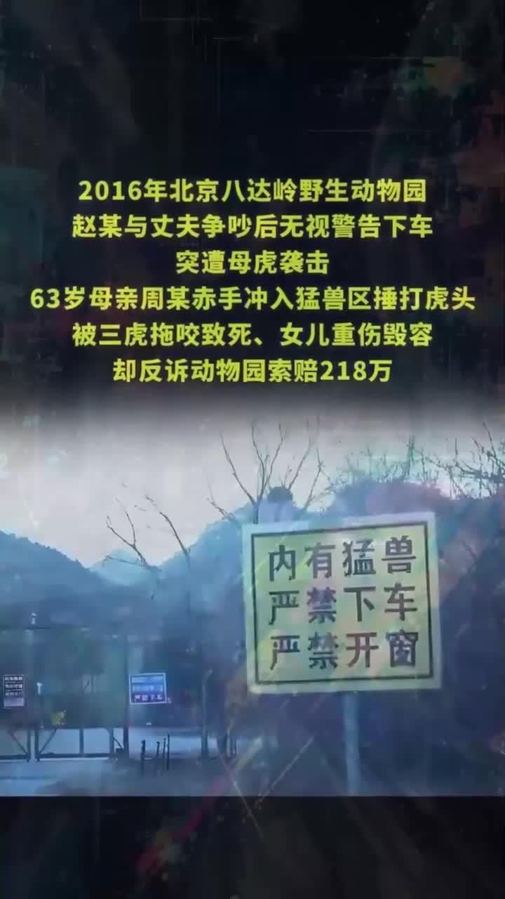 2016 年八达岭老虎袭人!争吵下车致母亡,女儿索赔 218 万引争议 (2)