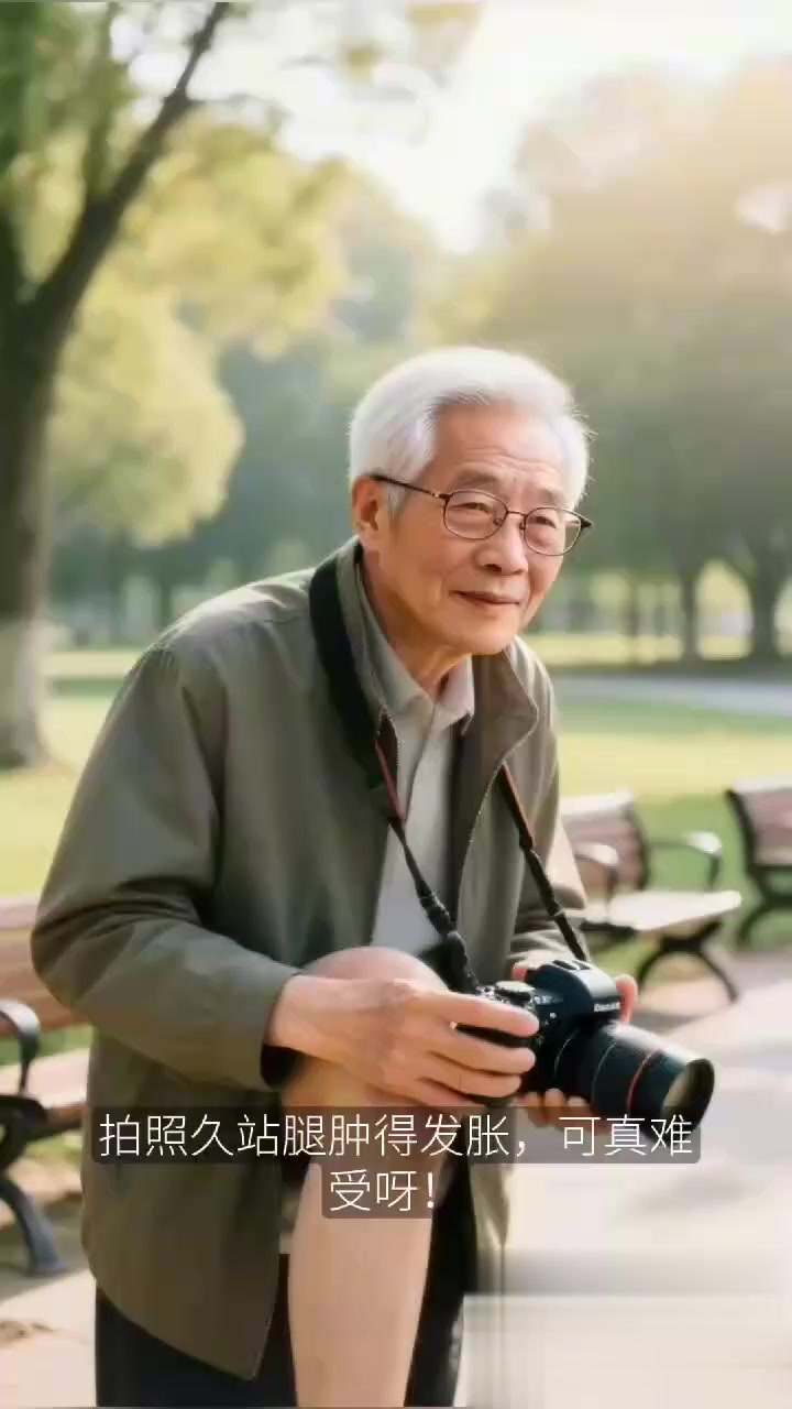 社区老年智能手机摄影助教：教拍照久站腿肿 + 导照片颈僵？红