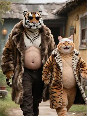 给虎哥送件熊皮大衣,时尚又保暖,真有面子