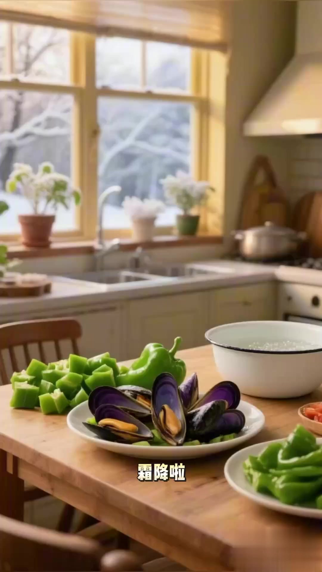 霜降炒海虹炒青椒！鲜爽下饭还抗冻