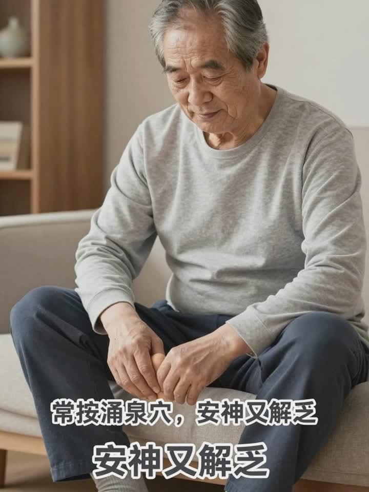 健康科普说:常按涌泉穴,补肾安神又解乏