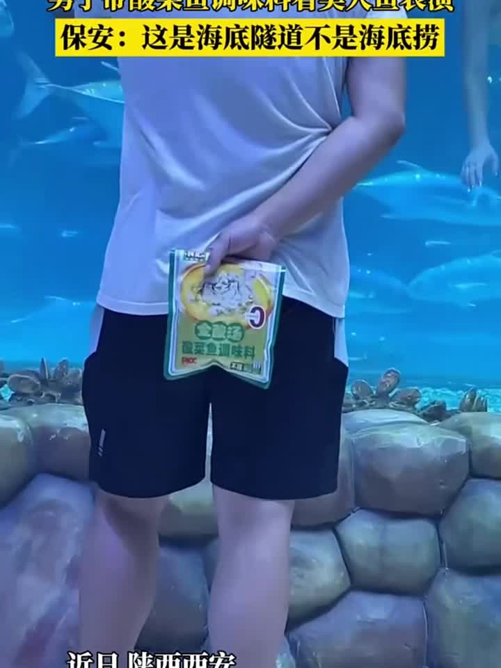 男子带酸菜鱼调味料看美人鱼表演,保安:这是海底隧道不是海底捞