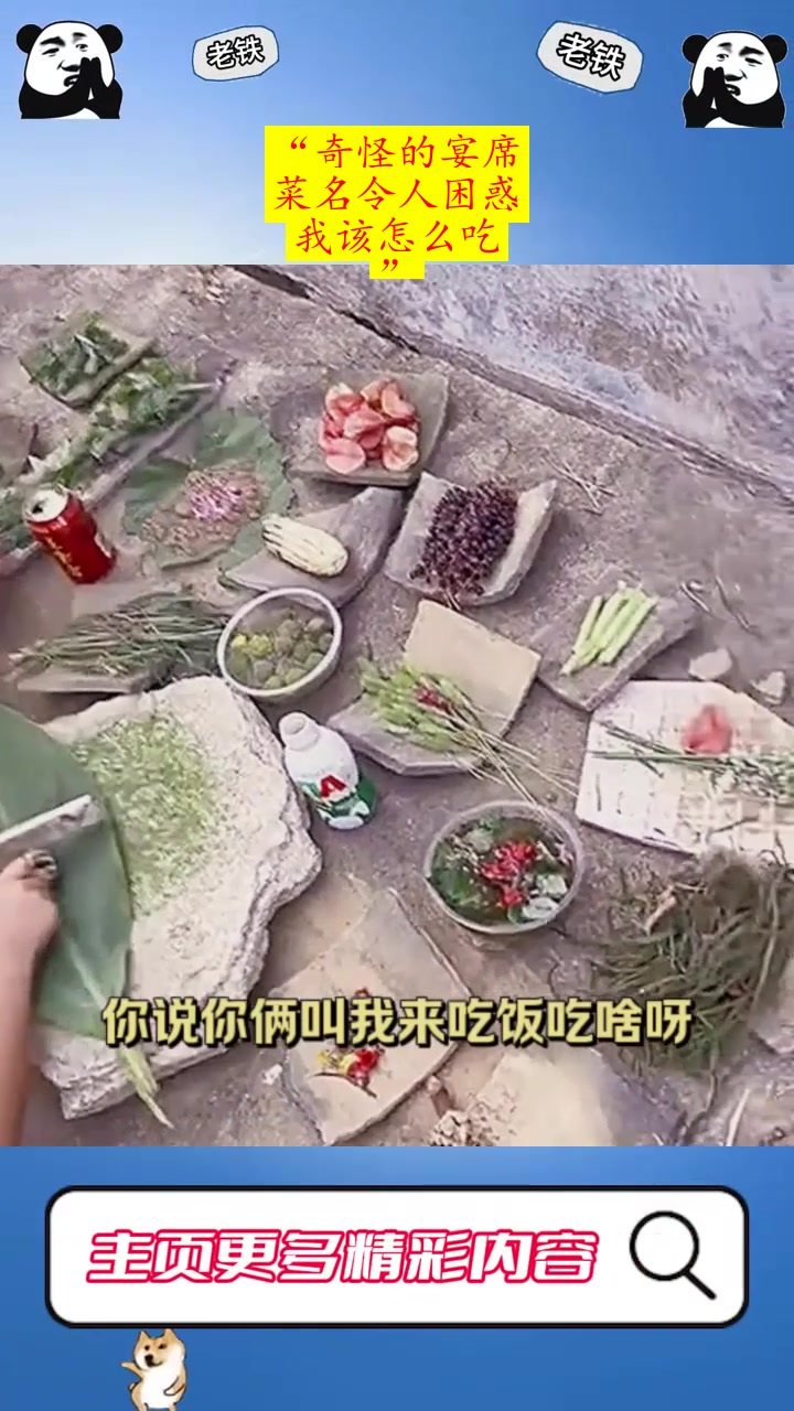 “奇怪的宴席:菜名令人困惑,我该怎么吃?”