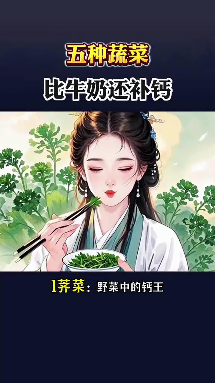 比牛奶还补钙的五种蔬菜