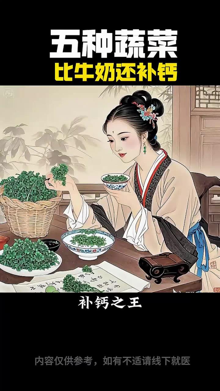 比牛奶更补钙的五种蔬菜