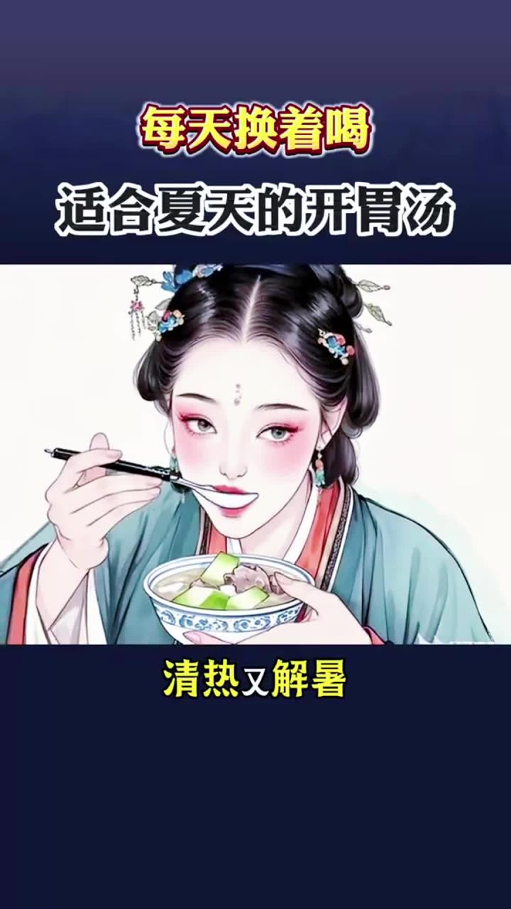 夏天要多喝的六道开胃汤,每天换着喝