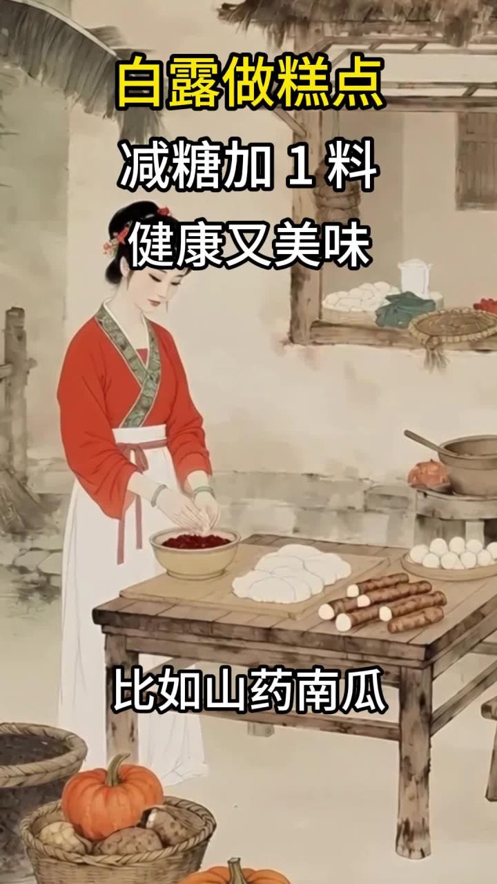 白露做糕点:减糖加 1 料,健康又美味