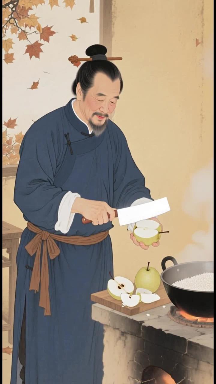 爸妈常说喉咙痒,梨粥常煮,润肺润喉喉不痒