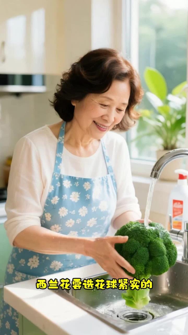 家常清炒西兰花,加蒜蓉更香浓～
