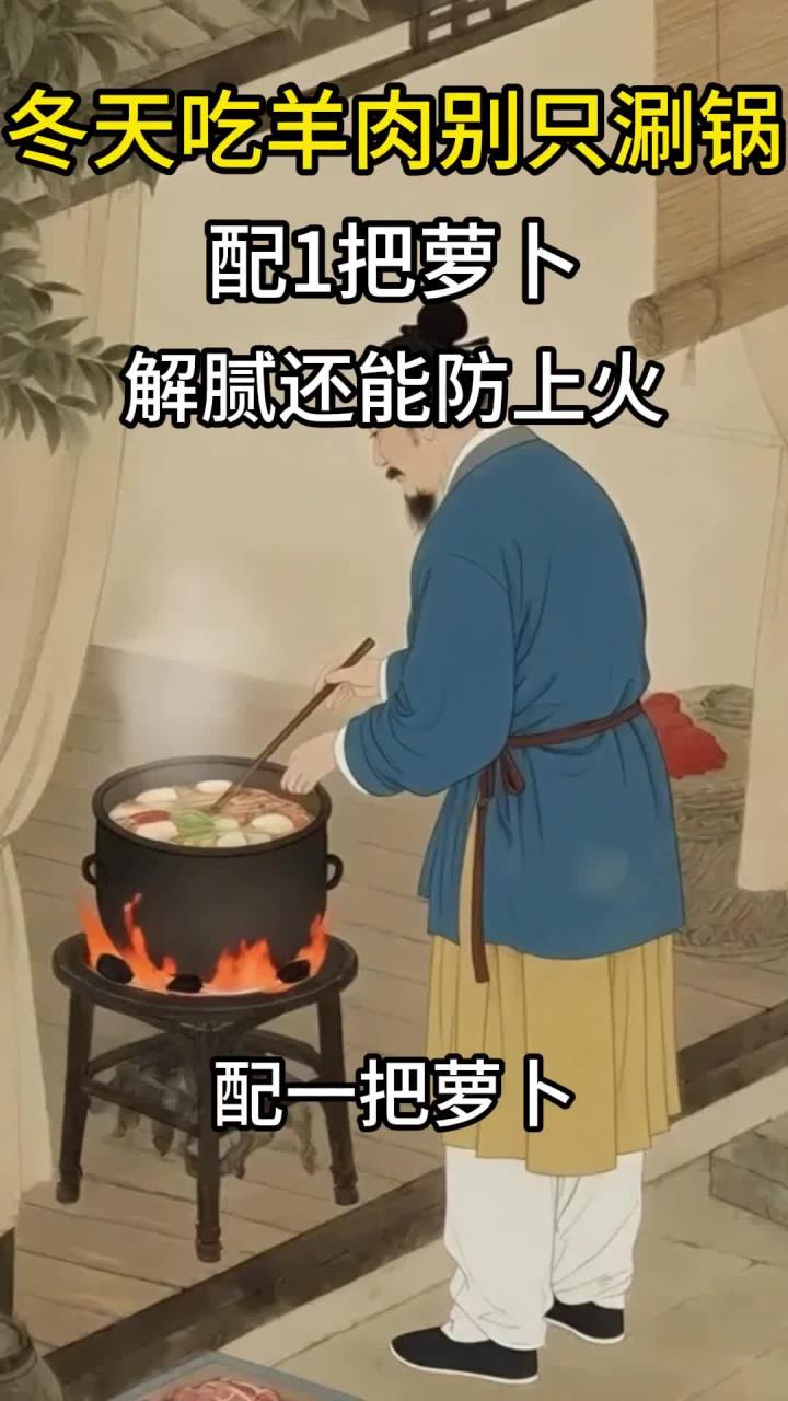 冬天吃羊肉别只涮锅!配1把萝卜,解腻还能防上火