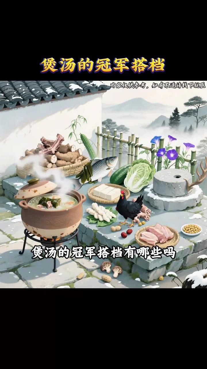 煲汤最佳冠军搭档组合,食物煲汤养生技巧