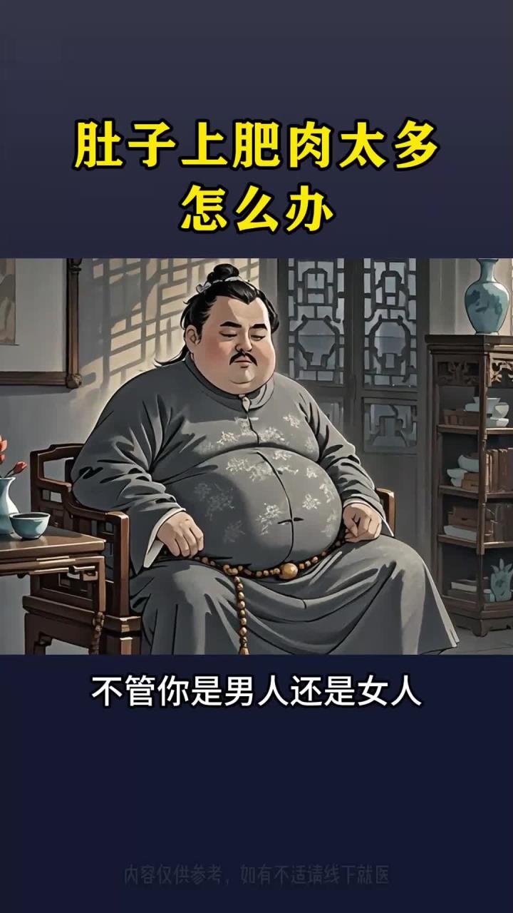 肚子上肥肉太多怎么办?