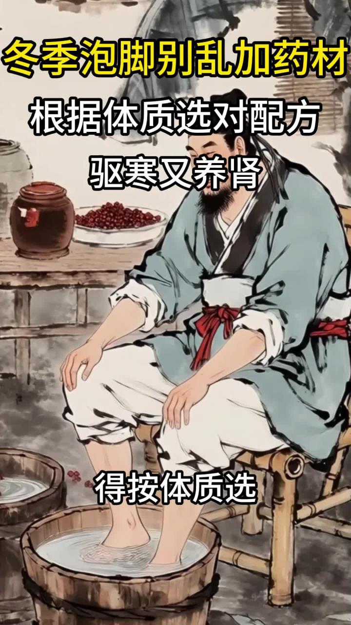 冬季泡脚别乱加药材!根据体质选对配方,驱寒又养肾