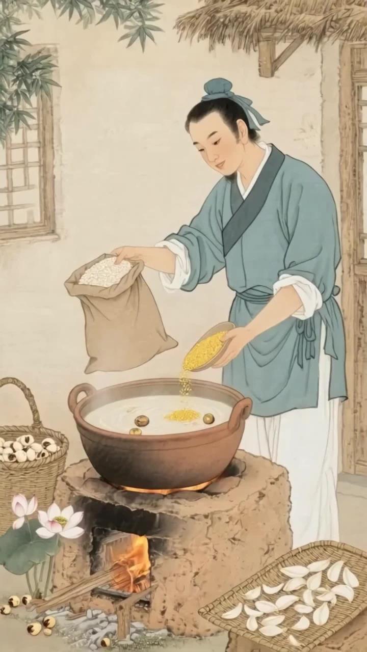 白露喝莲子百合粥,煮时加1样,更适合老人 (2)