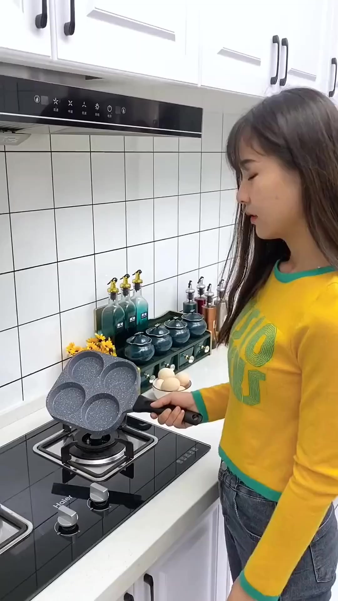 开箱:多孔不粘煎蛋锅,煎蛋煎饼很方便