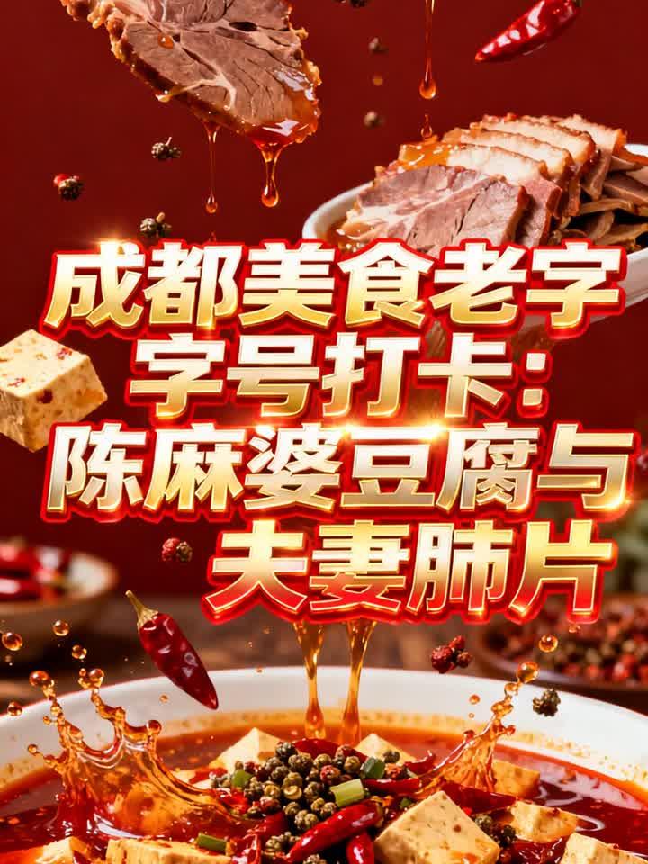 成都美食老字号打卡:陈麻婆豆腐与夫妻肺片
