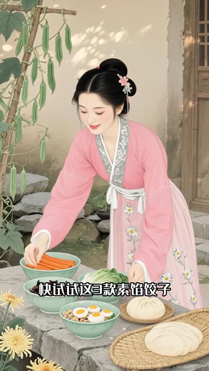 处暑适合吃的素馅饺子,3种馅料配方,润燥又养胃