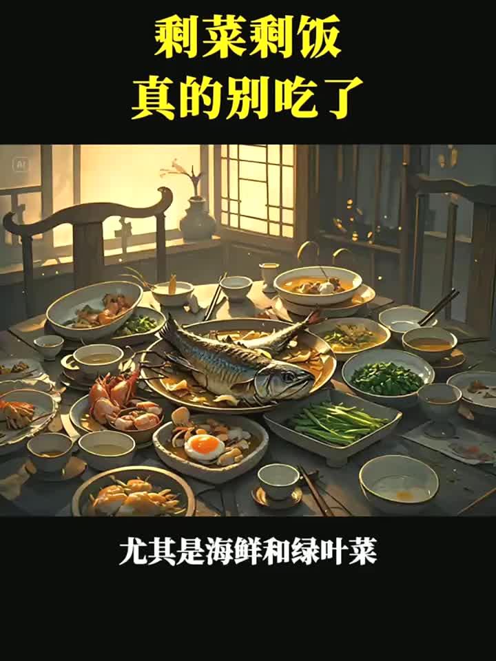 每日养生健康一生:剩饭剩菜,千万不要再吃了,影响身体健康