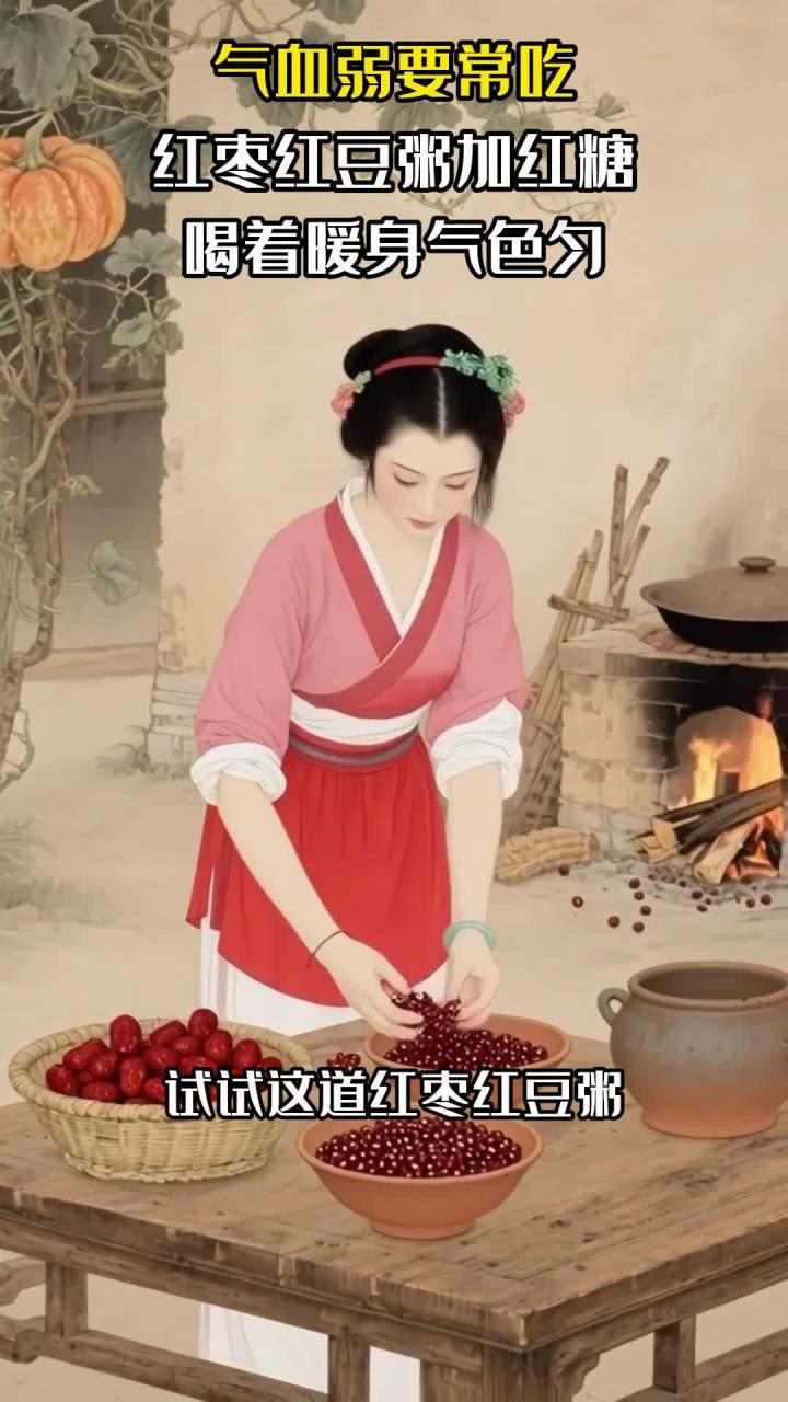 气血弱要常吃:红枣红豆粥加红糖,喝着暖身气色匀