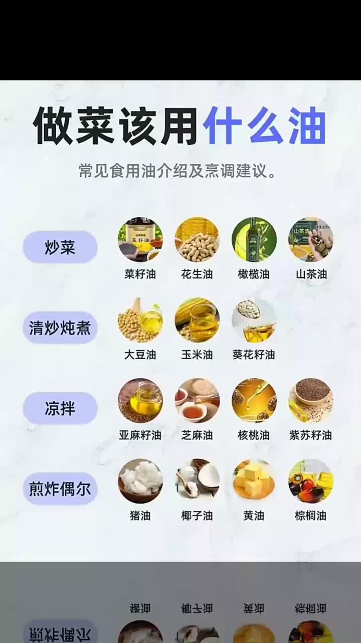 炒菜用啥油才健康?