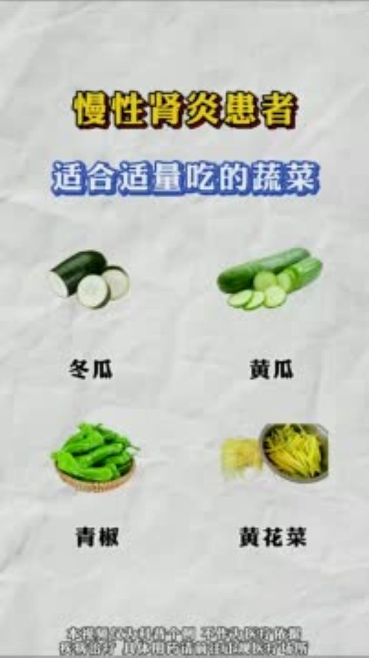 慢性肾炎患者适合适量吃的蔬菜