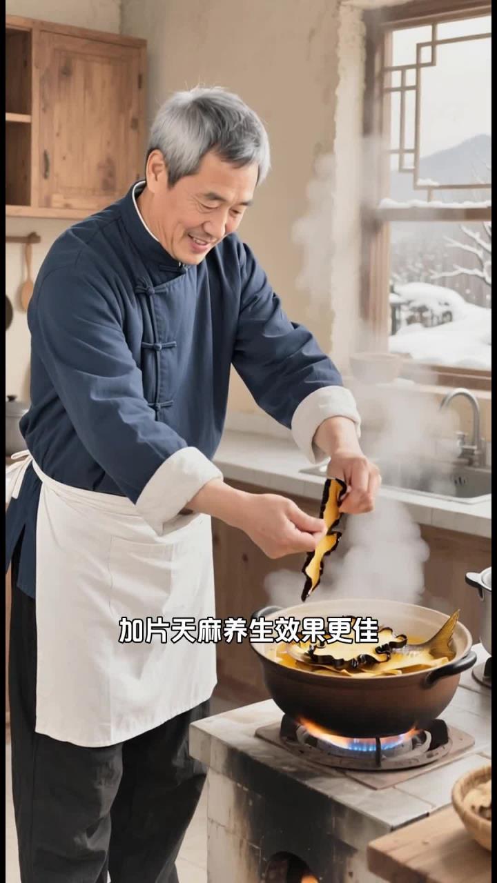 炖鱼头汤别只放鱼头!加片天麻,健脑还止痛