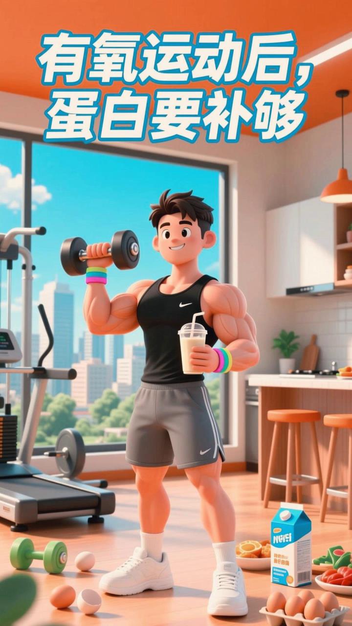 有氧掉肌肉？养生蛋白补给，线条紧致不松垮