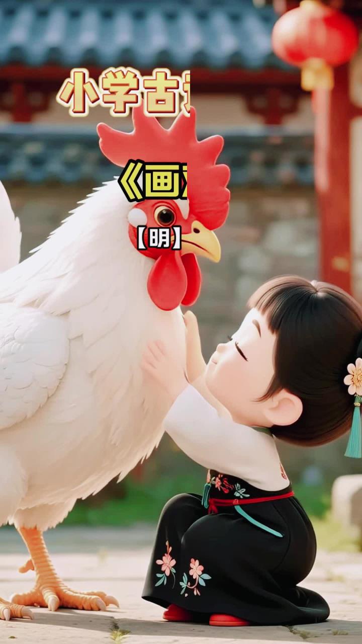 小学三年级《画鸡》解析学习,理解诗句意义