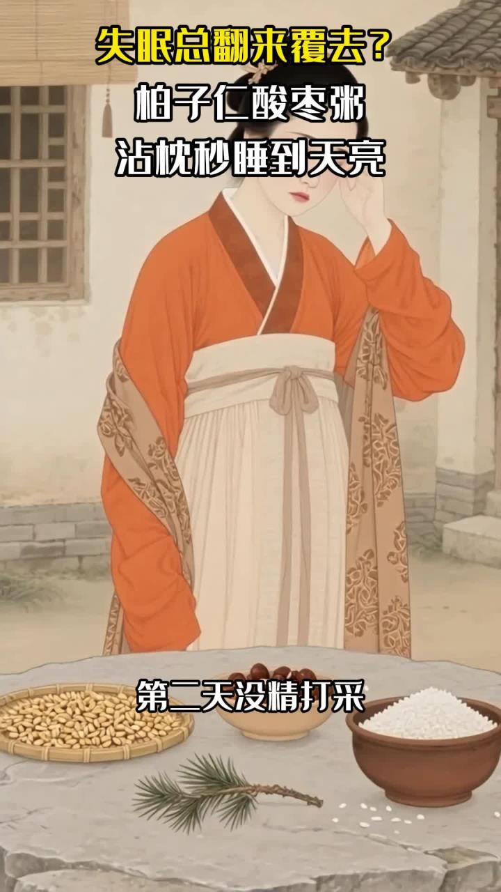 失眠总翻来覆去?柏子仁酸枣粥,沾枕秒睡到天亮