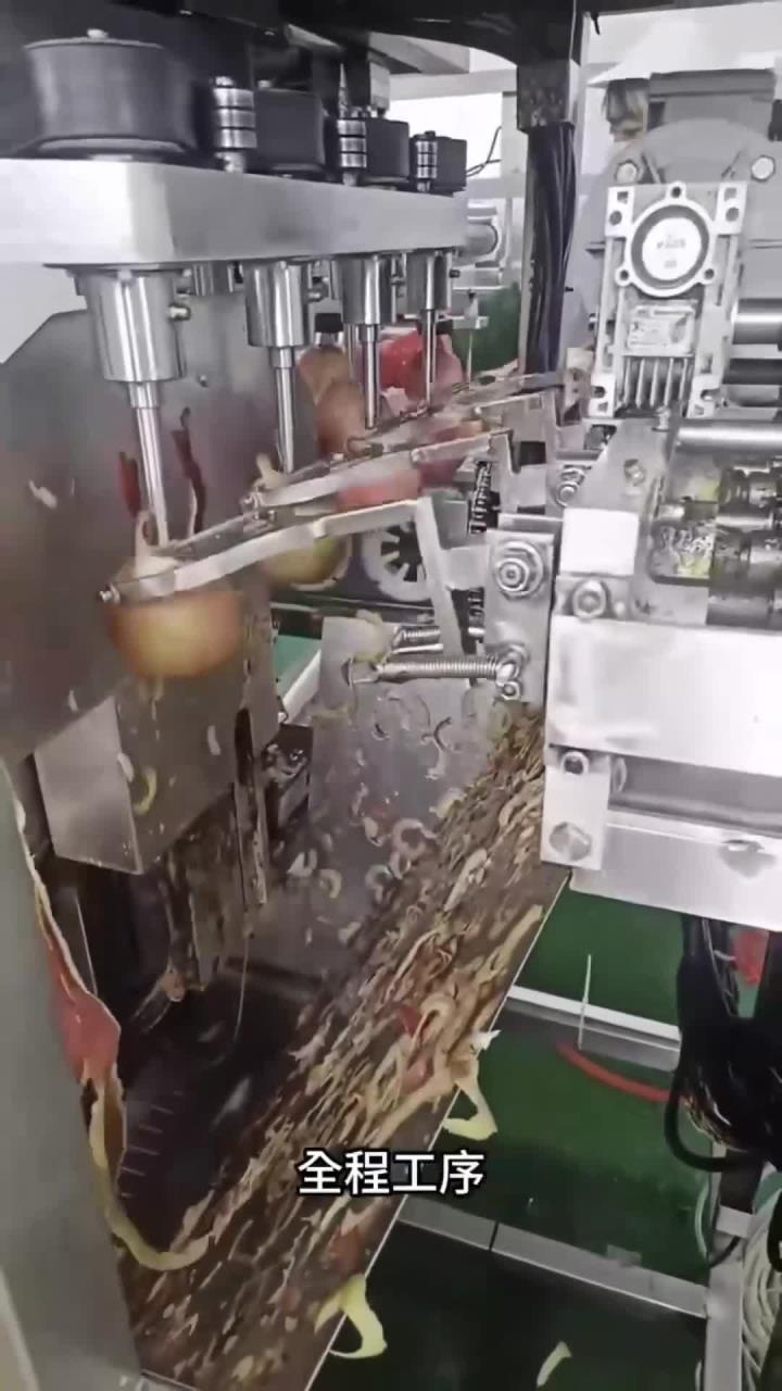 原来这就是制作苹果罐头的流水线工厂