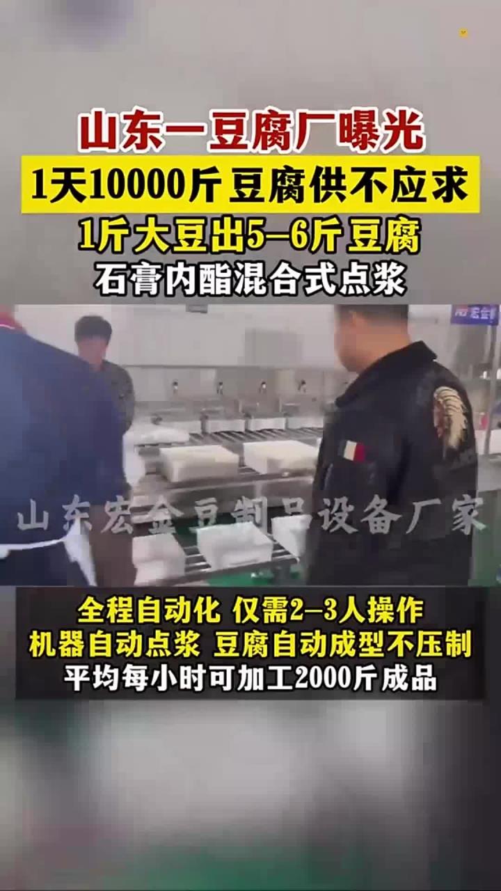 全自动豆腐生产流水线,高效便捷!