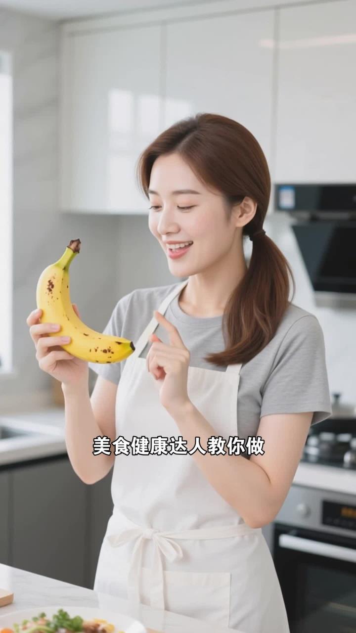 香蕉燕麦奶昔,减脂期加餐,能做的低卡甜品
