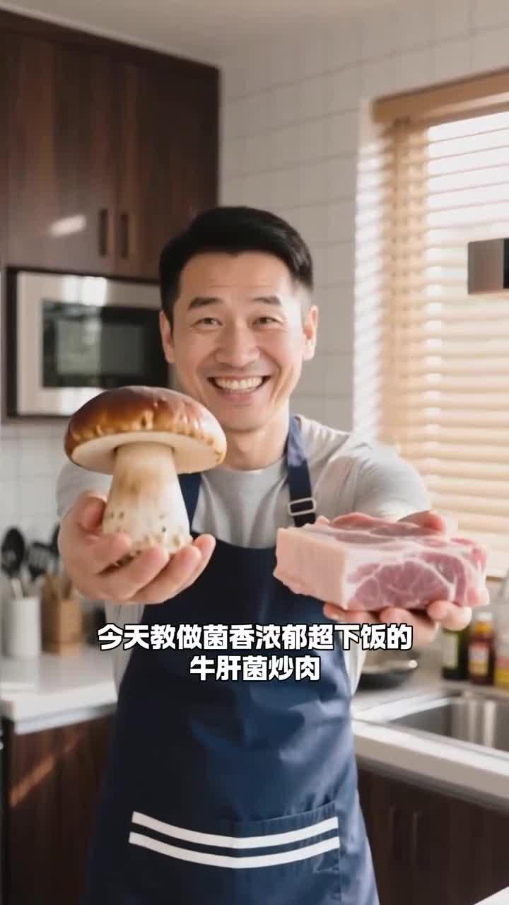 牛肝菌炒肉,香浓又下饭,菌香十足