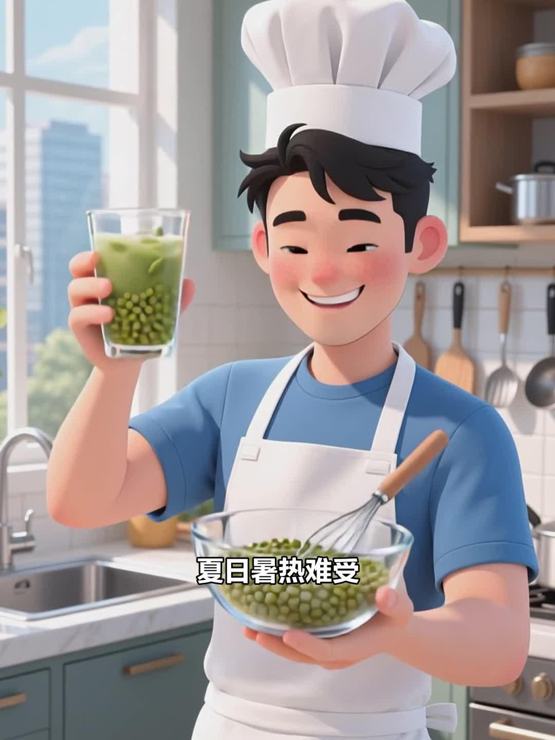 夏季冷饮 绿豆沙冰 驱散暑热烦躁