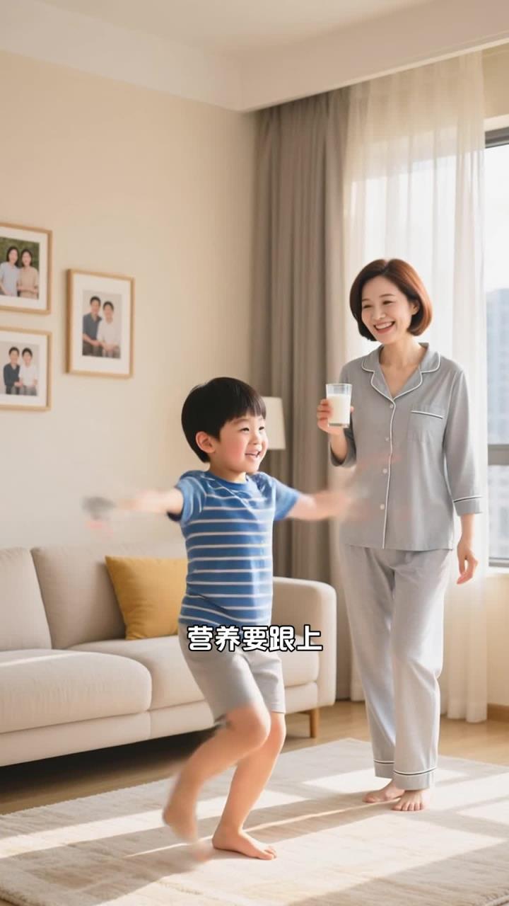 儿童早餐搭配,鸡蛋 + 牛奶 + 蒸红薯 + 小番茄,营养全面