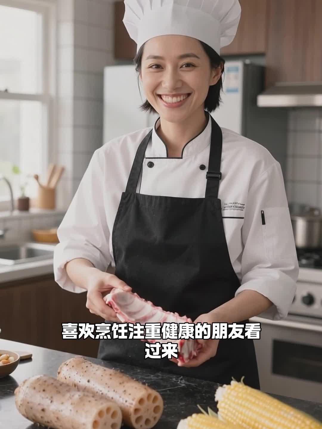 炖份排骨汤 莲藕玉米 清甜又营养