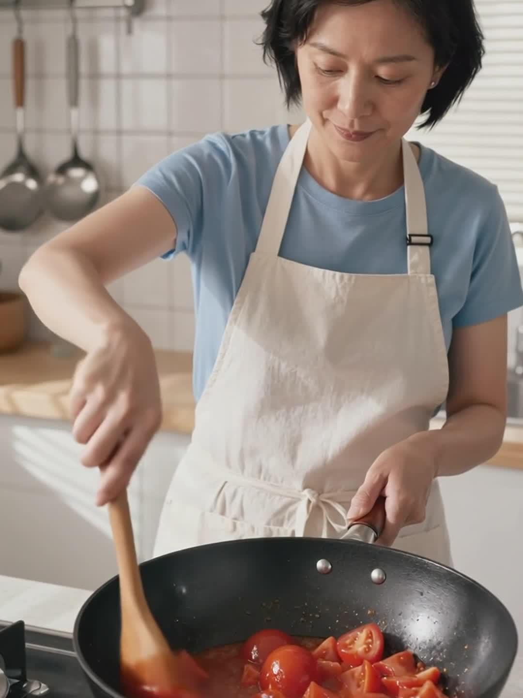 夏日里多吃些番茄鸡蛋汤，生津止渴，还能补充营养