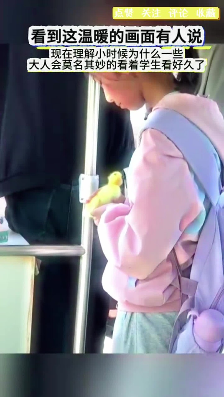 小女孩和他可爱的小鸭子,画下这温暖和有爱的一幕