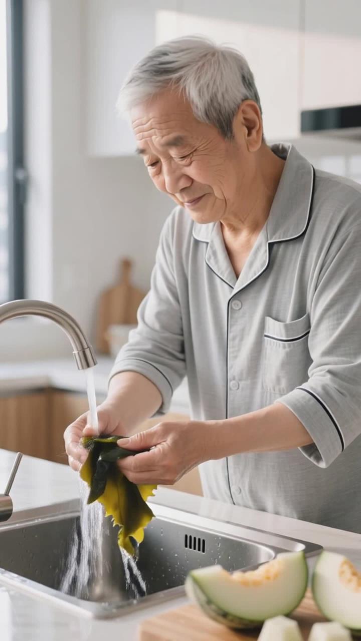 冬瓜海带汤小技巧,老人水肿,午餐可做的消肿汤