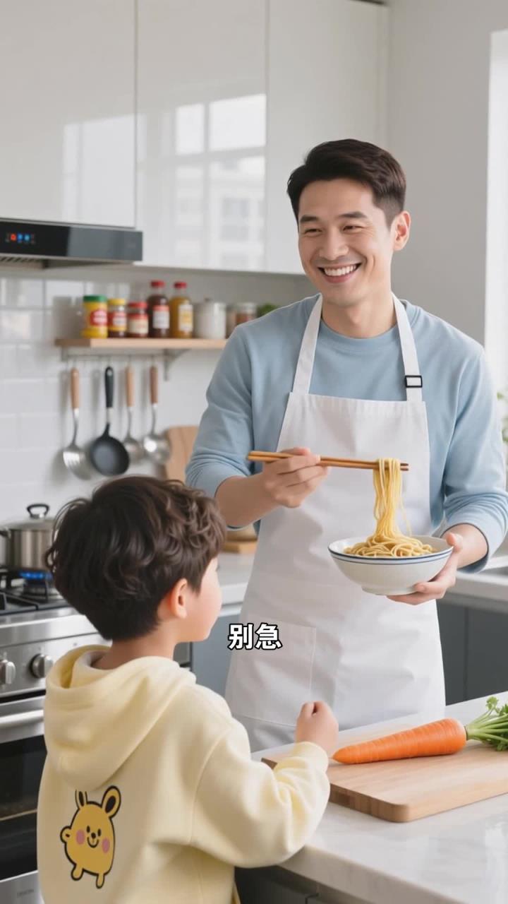 胡萝卜鸡蛋面做法好方法,孩子不爱菜,入面补维 A