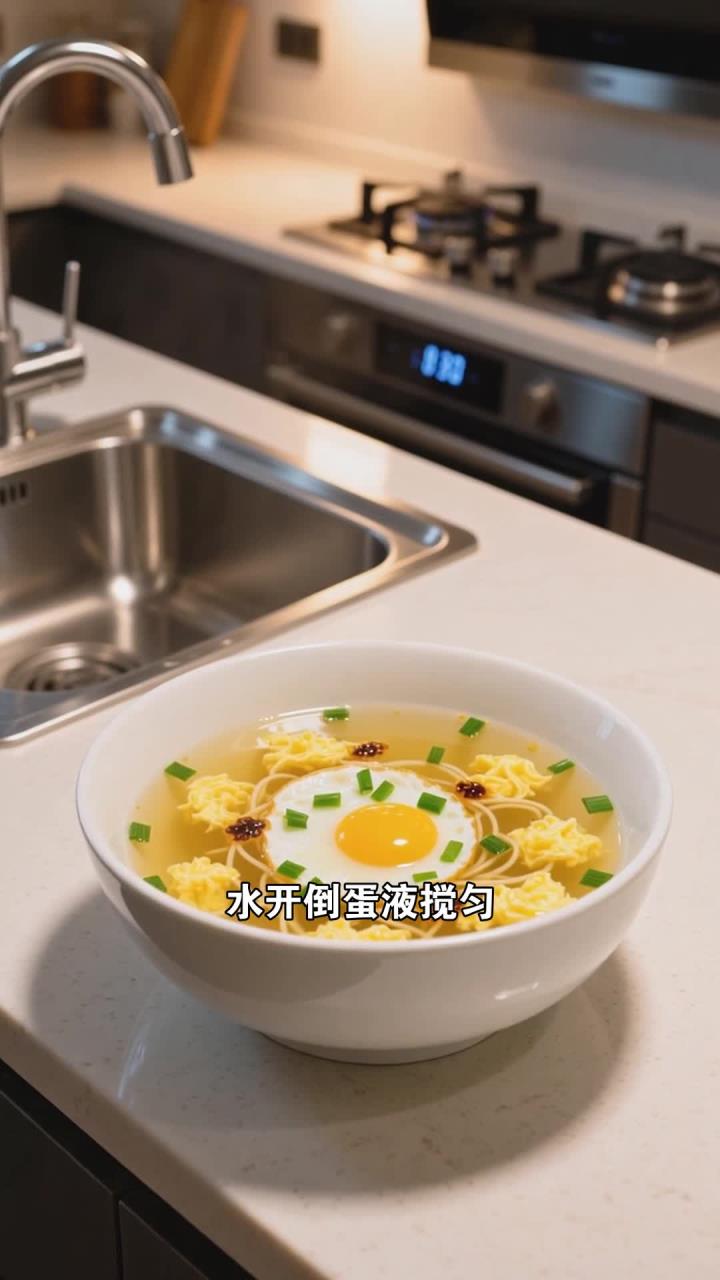 打工人加班汤品,鸡蛋汤蔬菜汤,快速补充营养
