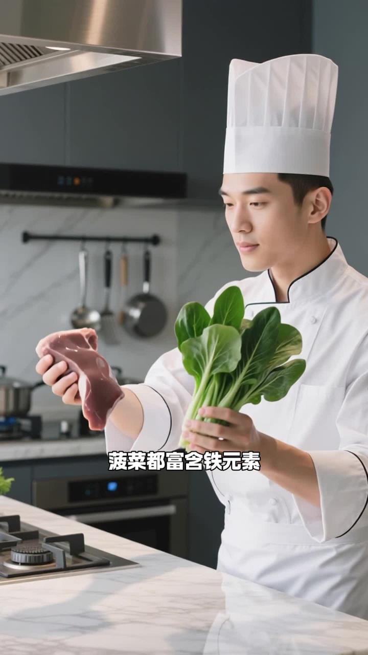 猪肝菠菜汤小技巧，缺铁性贫血，午餐能做的补铁汤