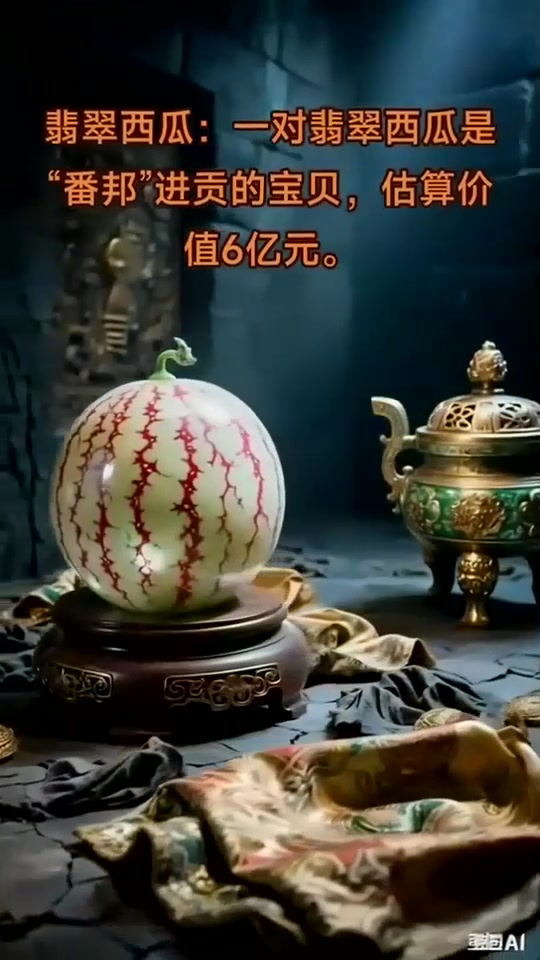 据估算,慈禧太后陪葬的翡翠白菜价值,约相当于现在3亿人民币