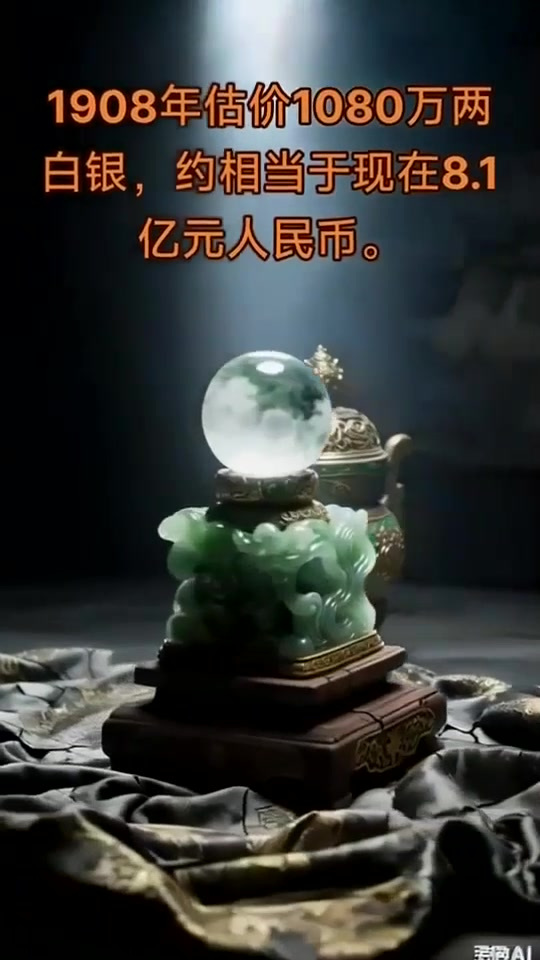 据估算,慈禧太后陪葬的翡翠白菜价值,约相当于现在3亿人民币