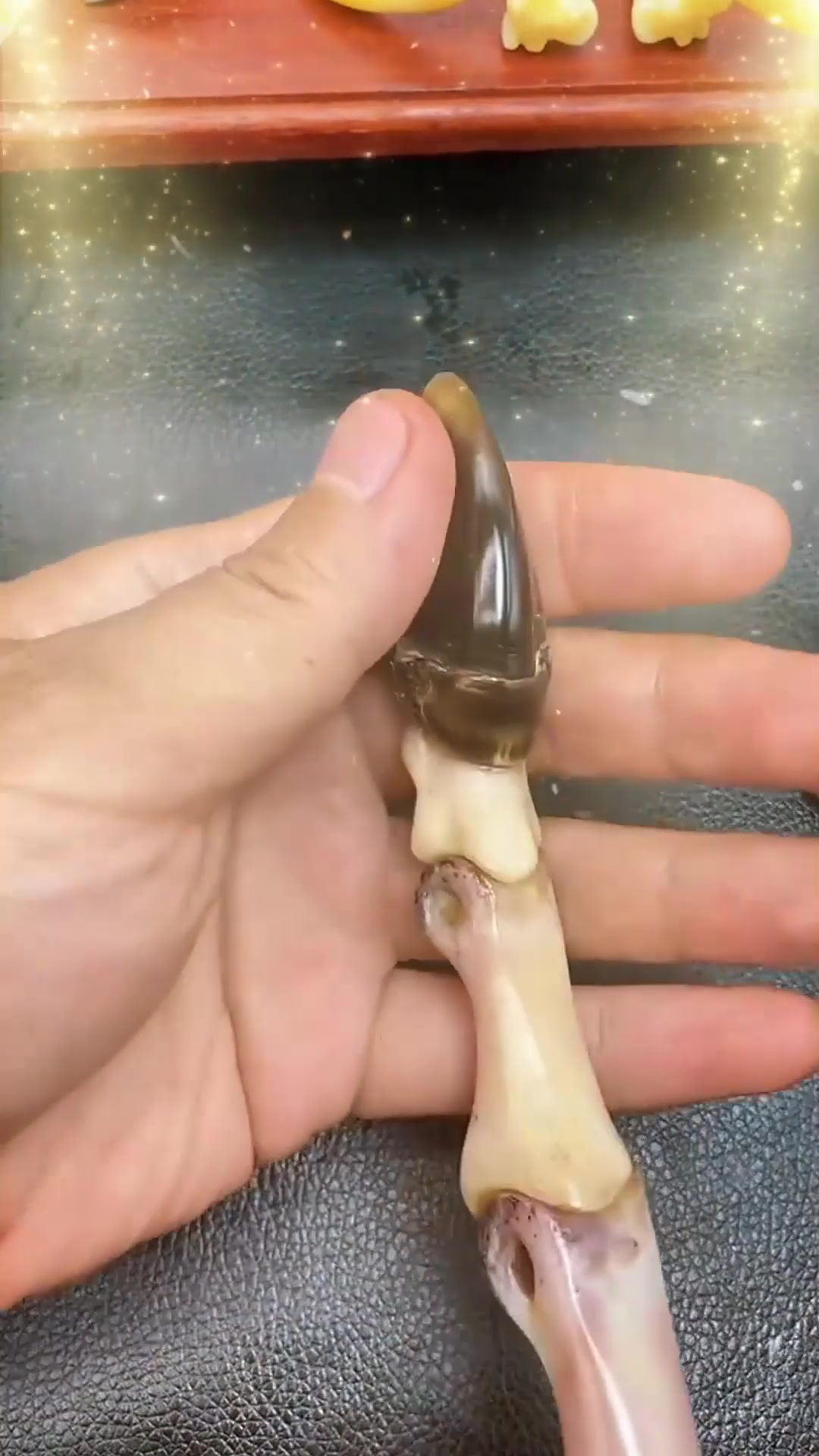 澳洲溜达鸡 文玩鸡爪骨 有人见过吗