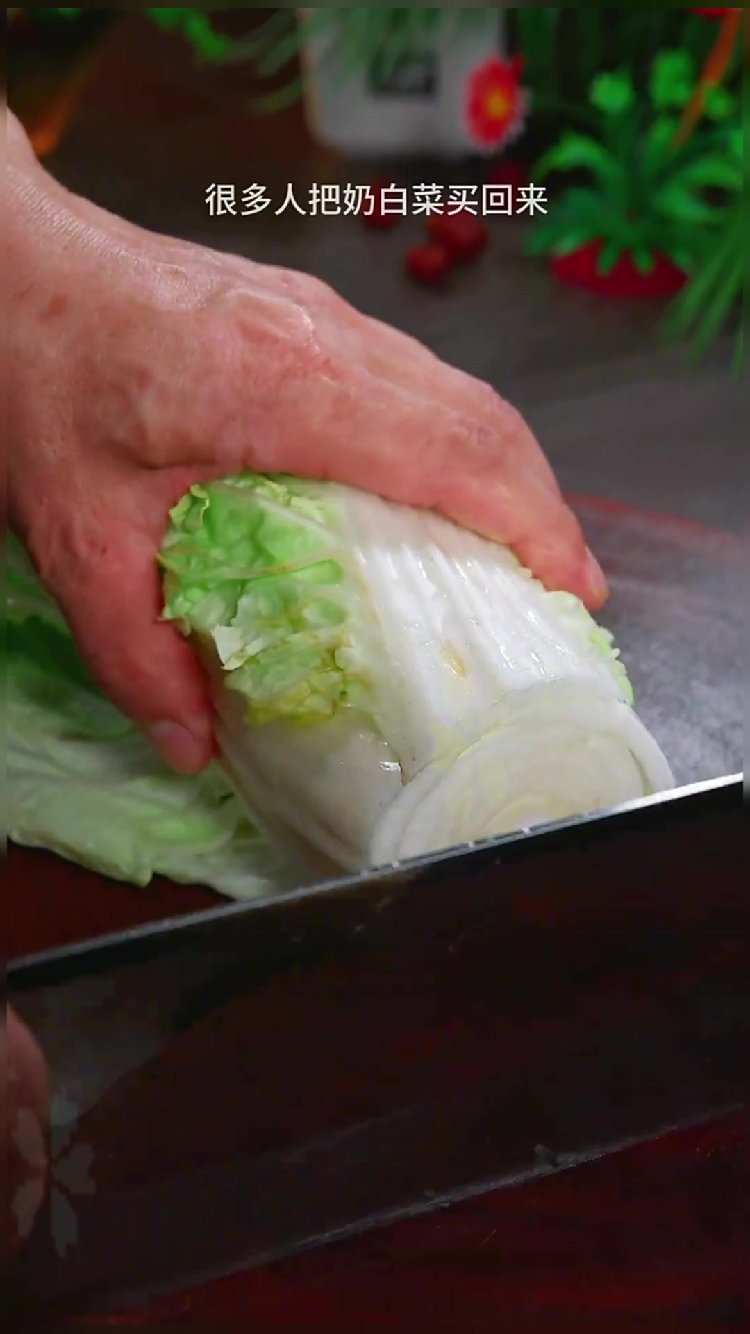 白菜煎豆腐 以后奶白菜买回来,你就这样做个白菜煎豆腐,简单好