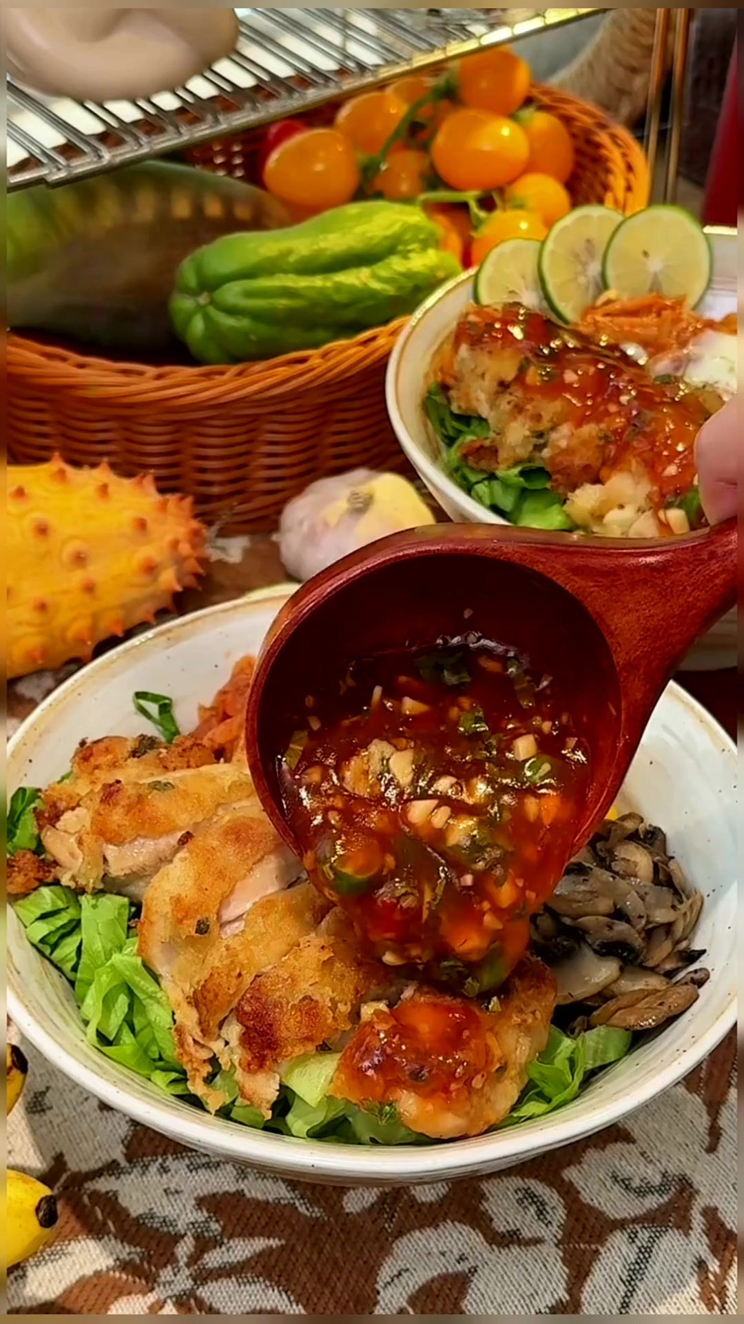 vlog午餐|甜辣脆皮鸡饭·奥利奥抹茶牛乳 美食创作者